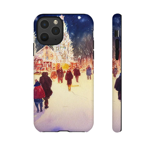 A Christmas Market in Denver Colorado - Impact Resistant Phone Case iPhone 11 Pro Matte